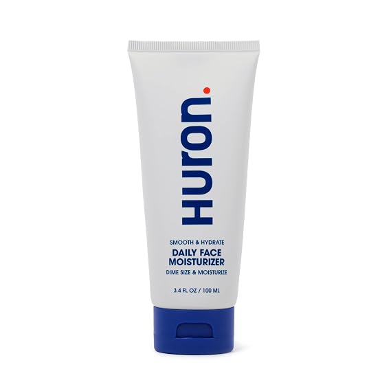 Huron Mens Face Moisturizer Lightweight, Soothing, Cooling Face Lotion for All-Day Lasting Hydration Vegan, Phthalate Free, Sulfate Free, Paraben Free 3.4 Fl Oz