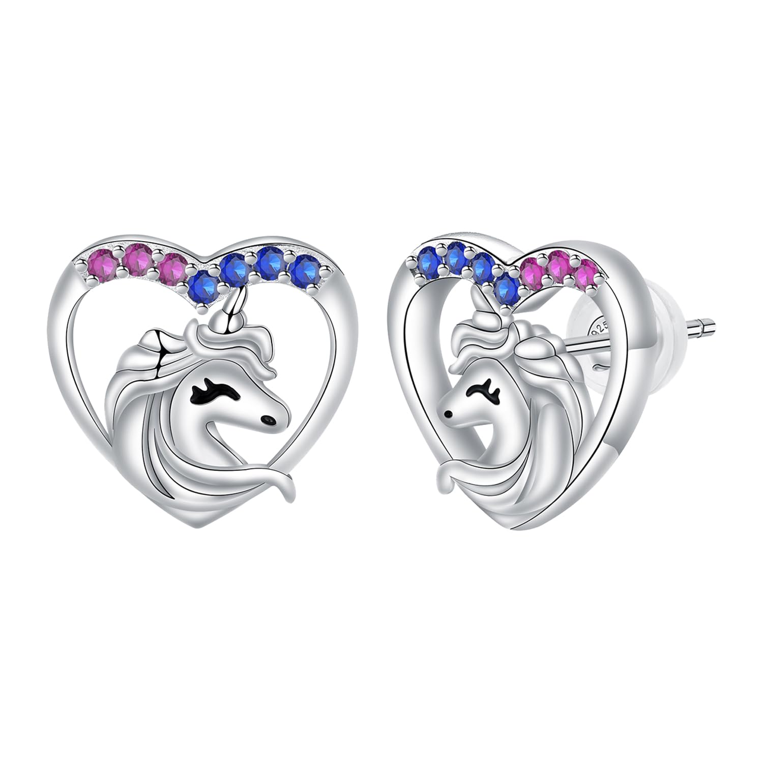 J.MOULIN Ohrringe 925 Sterling Silber Tier Ohrstecker, Geschenke für Mama Frauen Freundin