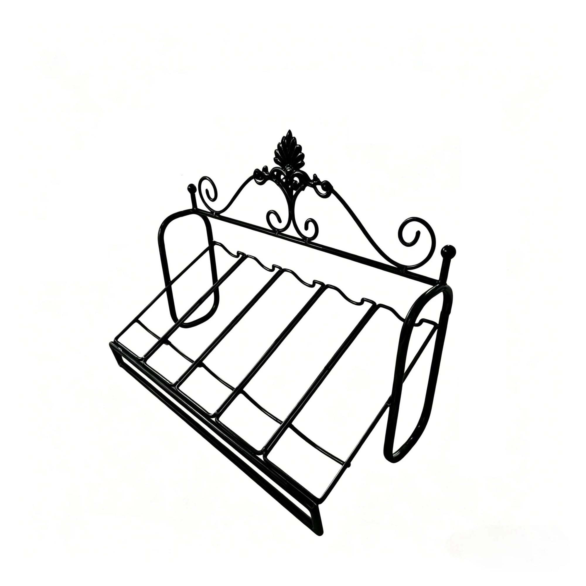 SDA287MZ Storage Wrought Iron Painted Wine Rack for Home Living Room