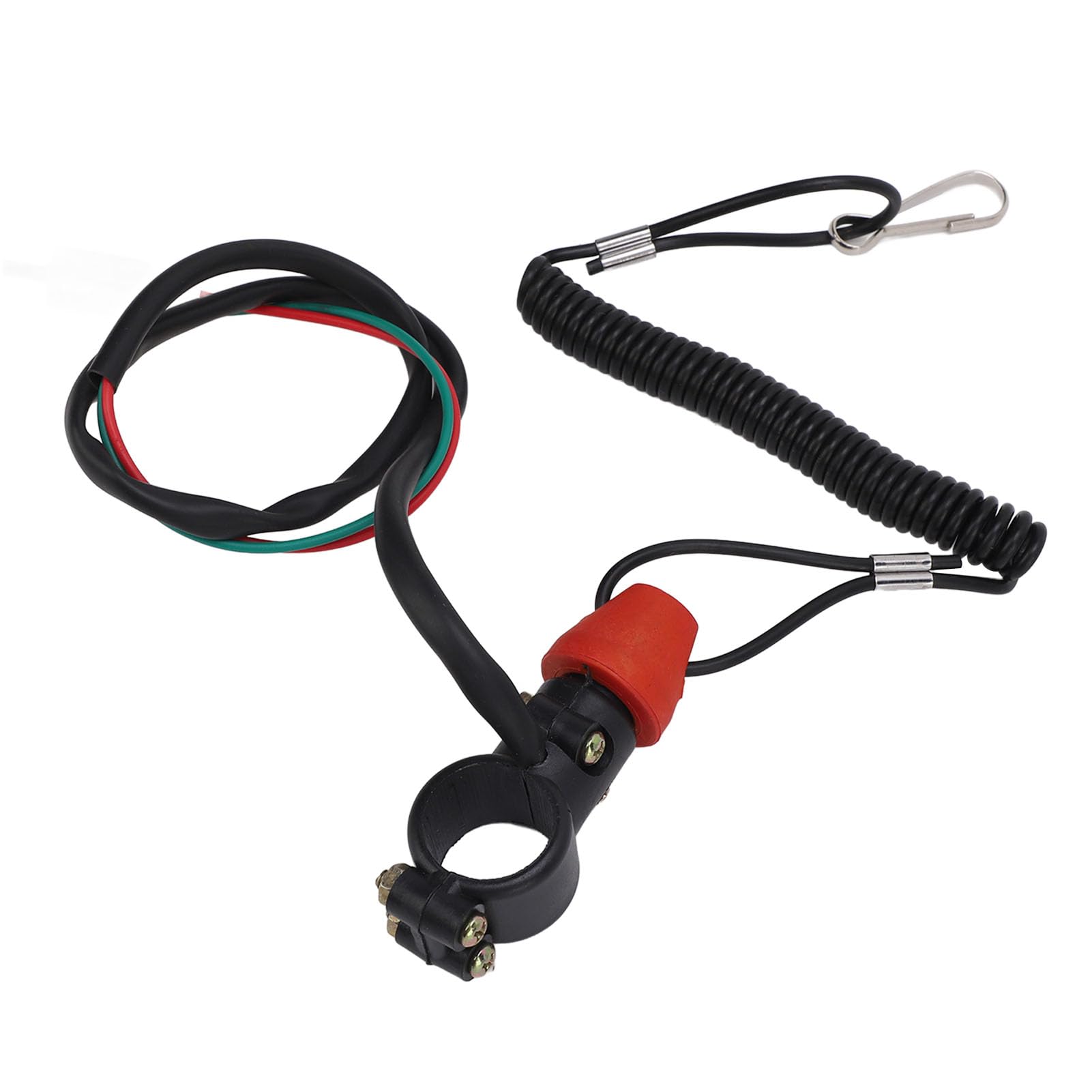 Universal Engine Boat Kill Switch Lanyard, 22mm 2 Pin Safety Tether ATV SUVS Emergency Lanyard On Off Kill Switch