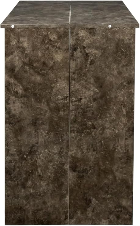 Expandable Dining Table, 20-118.5 Multifunctional Extendable Kitchen Table Rectangular Kitchen Table Conference Meeting Table, Entryway Cupboard Long Large Dining Table for Home Office (A-Marble)