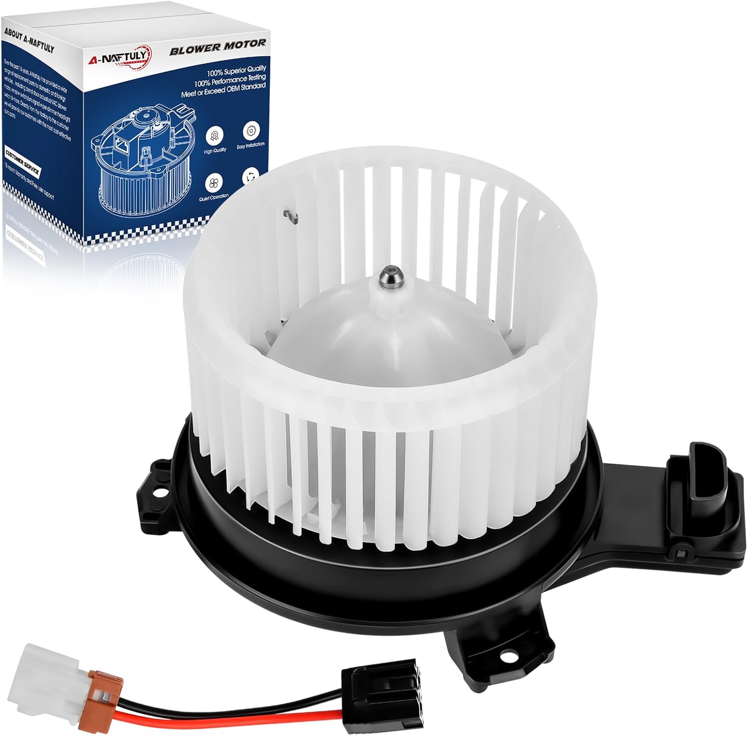 AC Blower Motor with Fan Cage Replacement Fits for 2015 2016 2017 2018 2019 Hyundai Sonata, Front HVAC Plastic Heater Blower Motor Replace 700326, 97113-C2000, 97113C2000