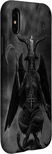 Miniatura 9 de iPhone 15 Pro Max Baphomet Occult Satanic Gothic Satan Goat Head 666 Tattoo Case