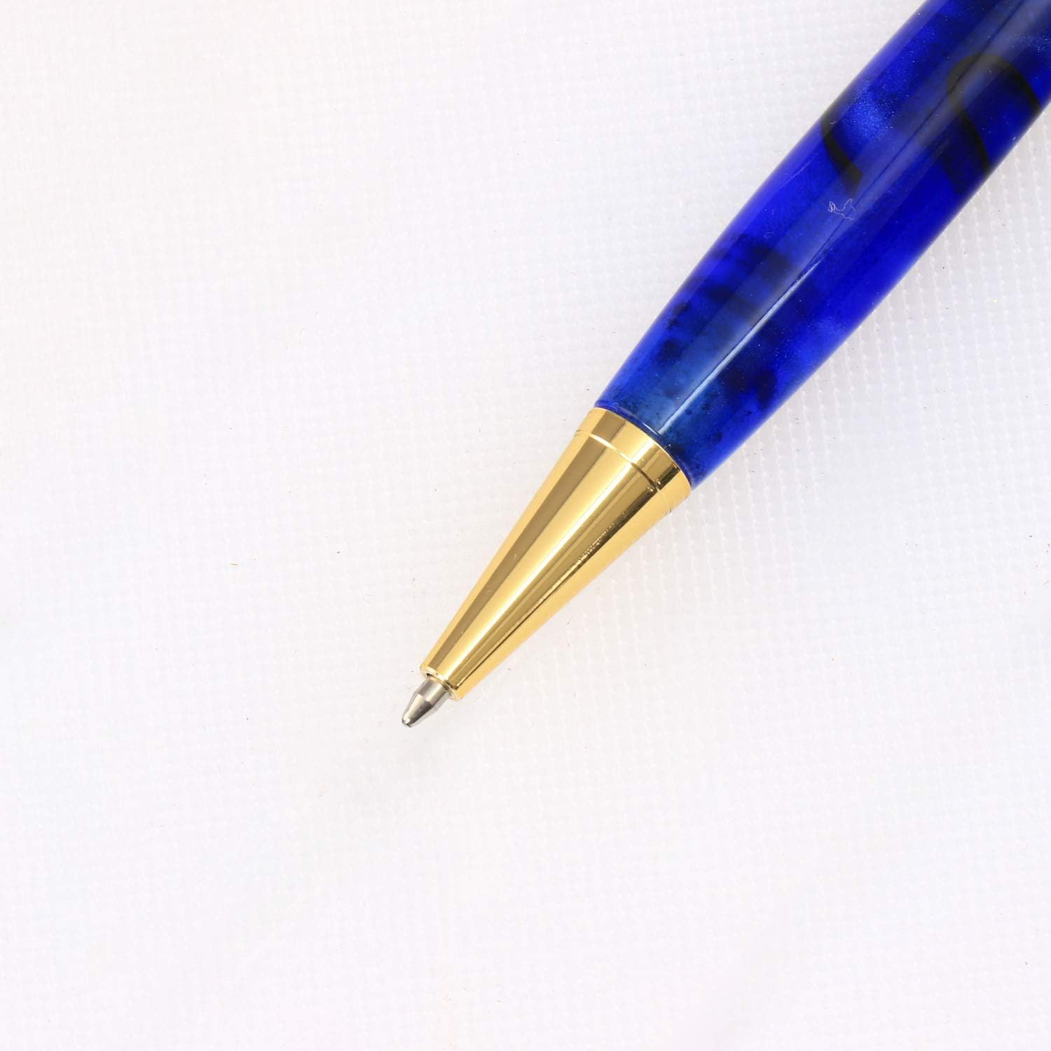 Legacy Woodturning, Slimline Pen Kit - Gold with Double Ring Band, 20 Pack