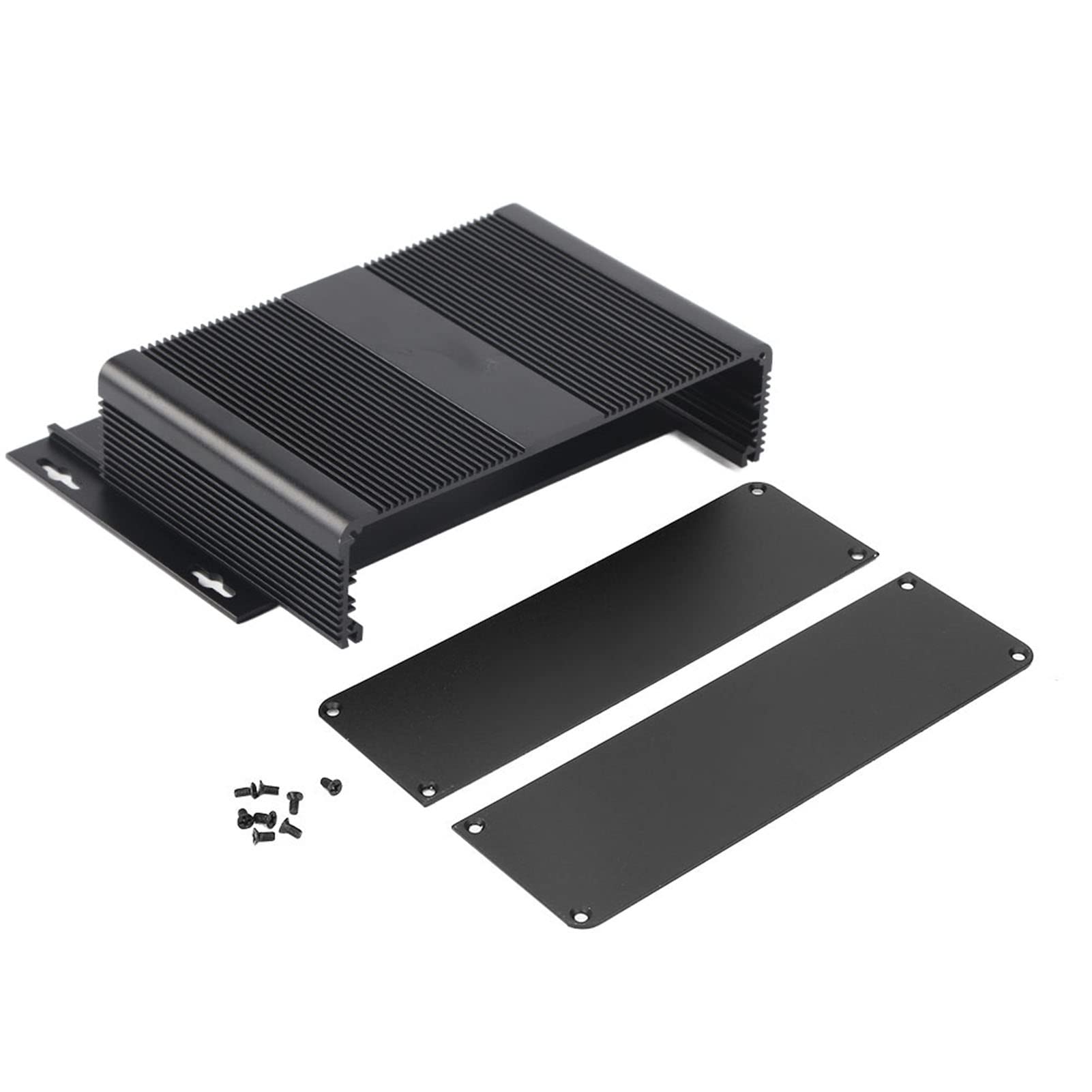 Caja de refrigeración de aluminio, placa del circuito impreso del instrumento bricolaje del proyecto electrónico caso 54 x 204 x 120 mm
