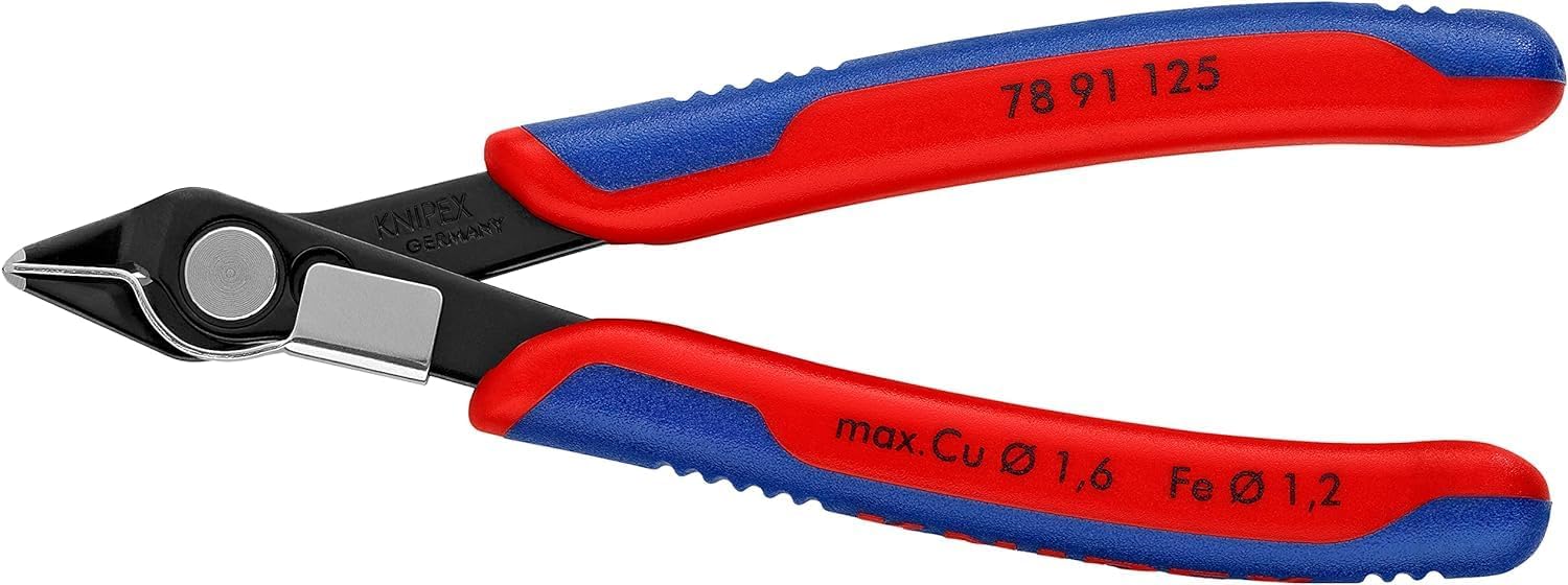 Pince Coupante électronique Knipex 115 Mm ESD - Pour Travaux De Précision, Antistatique, Gaines Bi-matière