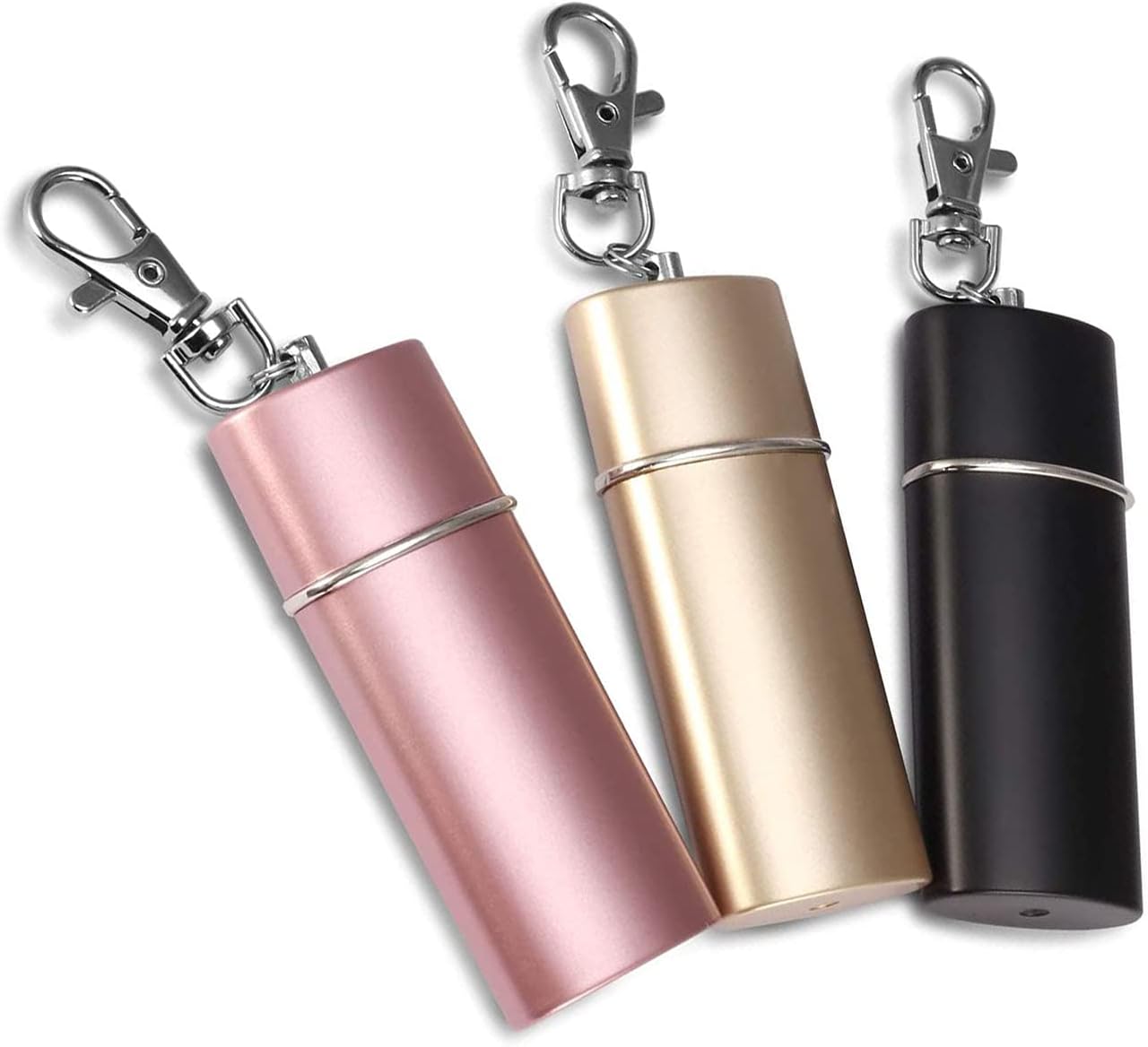 DMZK 3 PCS Portable Ashtray Keychain Ashtray Holder, Mini Ashtray with