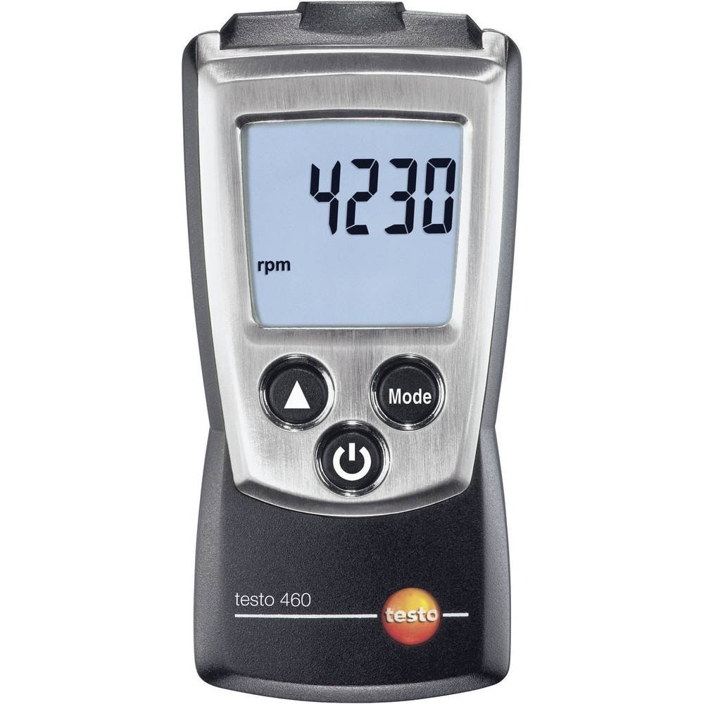 Testo 0560 0460 Pocket Pro Compact Optical Tachometer, 100 to 29999 rpm Range, 2 Type AAA Battery, LED Display
