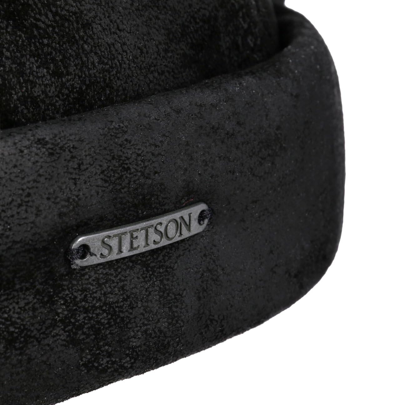 Stetson Pigskin Dockermütze Schirmmütze Leder Herren Herbst Winter