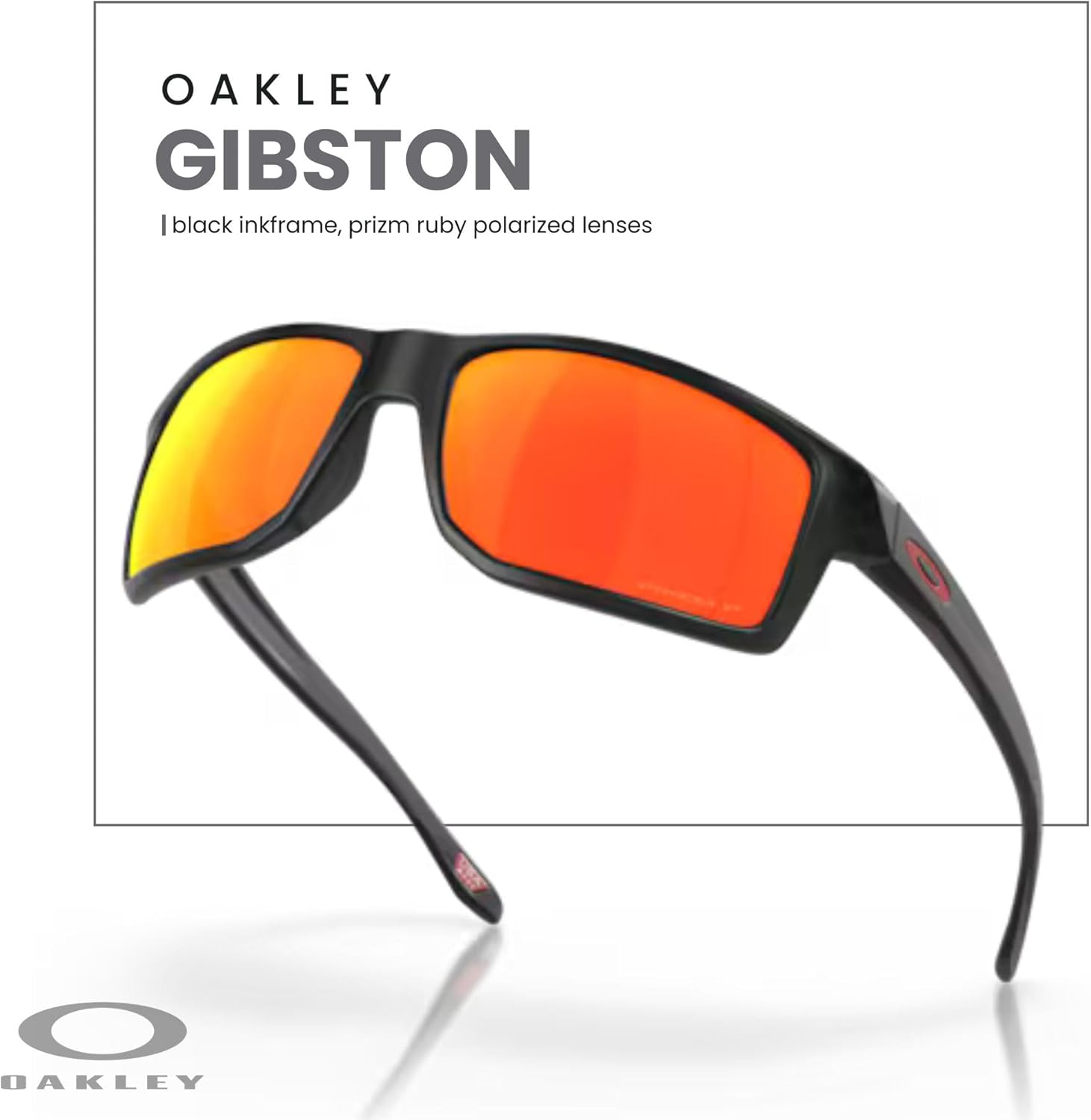 Oakley Gibston OO9449 Rectangle Sunglasses for Men+ Bundle Accessory Leash Kit, Microfiber Pouch - Image 5