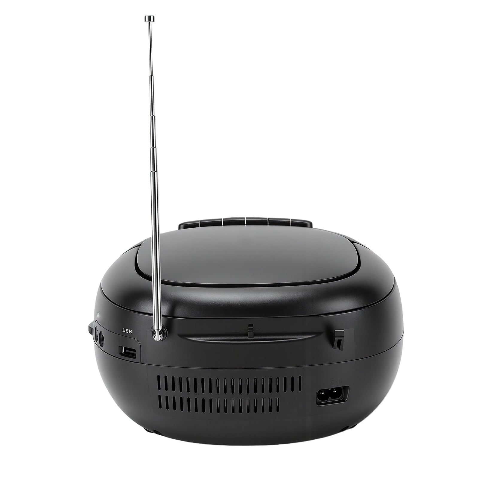 CCYLEZ Przenośny Odtwarzacz CD z Bluetooth, Zestaw Stereo Retro z Podwójnymi Głośnikami 3 W, Radio FM, Magnetofon Kasetowy, Wejście USB/AUX dla Seniorów Podróżujących W Domu (wtyczka UE)