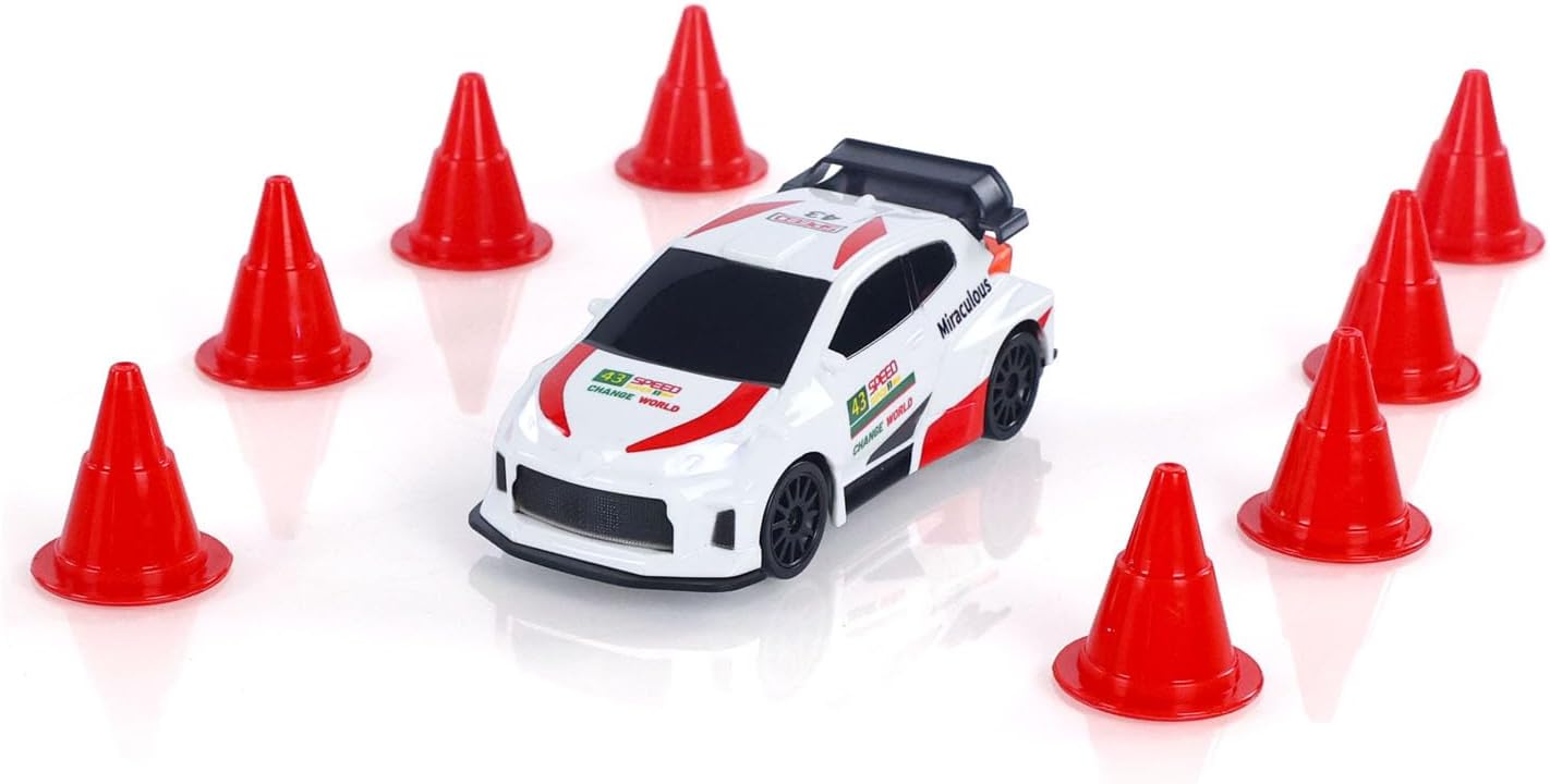 2.4Ghz 1/43 RC Drift Car High Speed 4Wd Racing Vehicles RTR Mini Car Toy Model Radio Battery Lights Gyroscope Hobby Grade Model for Boys & Girls Birthday