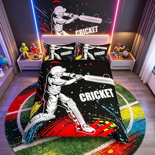 Housse de couette cricket avec fermeture éclair intégrée parure de lit 3 pièces - 2