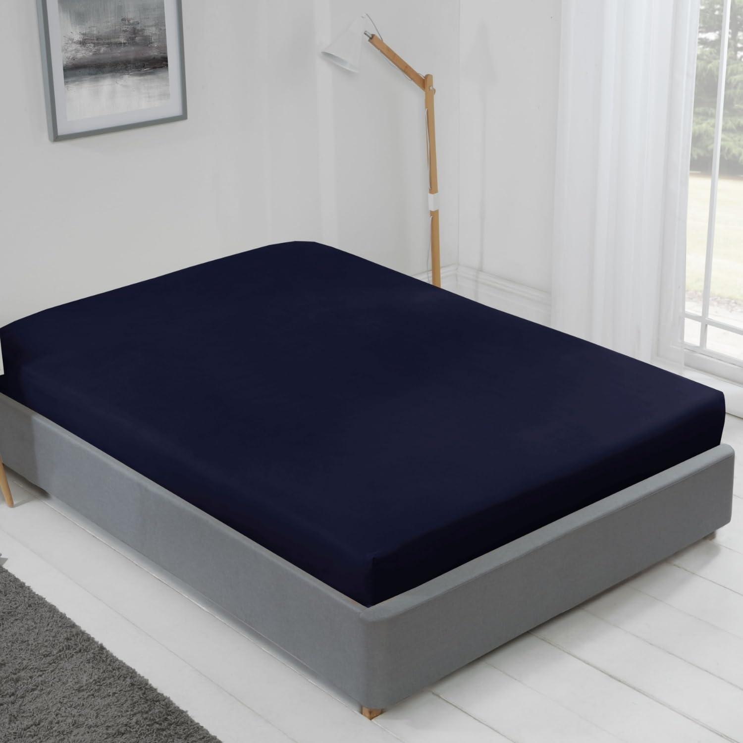 Emma Barclay Lyla Fitted Sheet in Navy - King