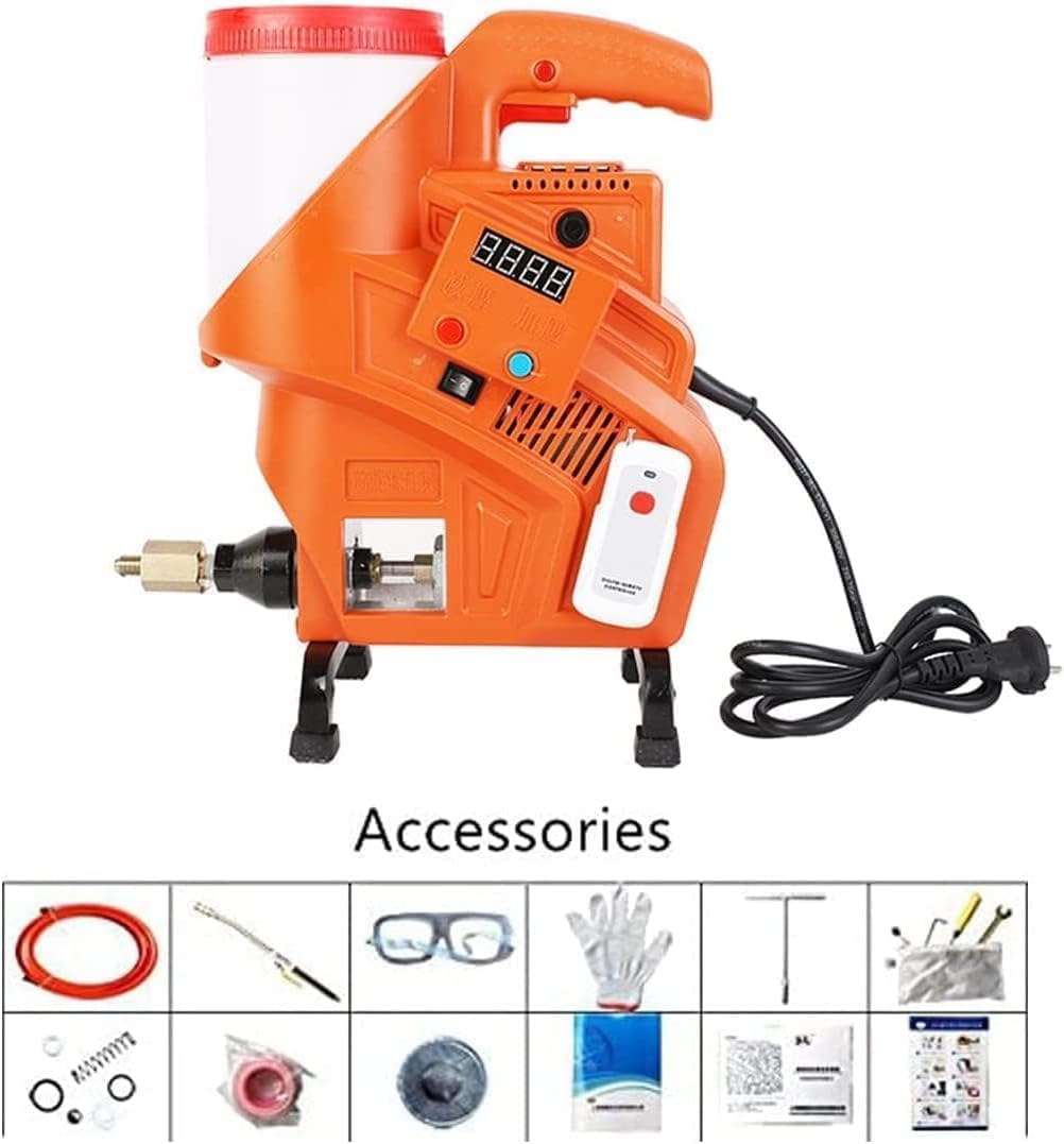Pistola elettrica per Malta da 980 W con Telecomando per la Riparazione di muri e Pavimenti in Mattoni, spruzzatore Portatile per sigillatura e stuccatura per la Decorazione della casa.