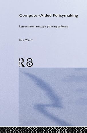 Computer Aided Policy Making book cover