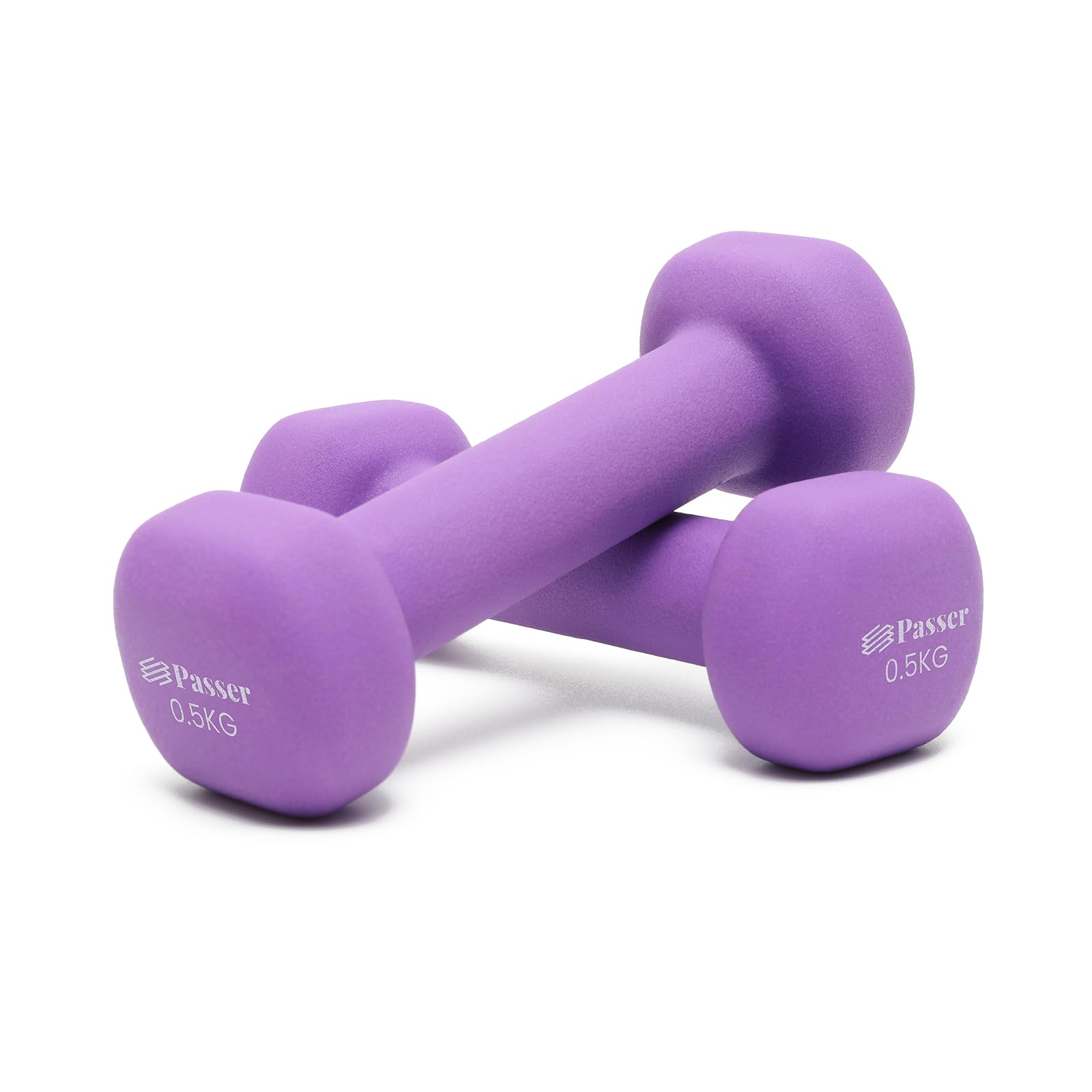 Neoprene Dumbbells Set of 2, Hand Weights for Women Men (1/2/3/4/6/8 kg Pair), Small Dumbbells Arm Weights for Ladies Gentlemen - Yoga, Pilates, Gym, Home - Workout, Fitness, Strength Training