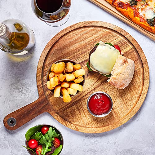 Tabla de servir madera de acacia (28,5 cm, 6 unidades) Cover