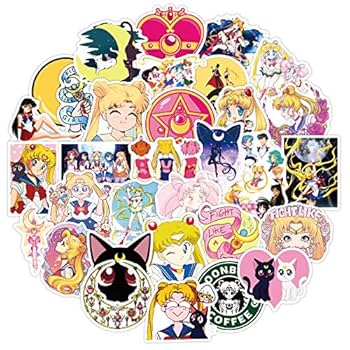 【超美品】 美少女戦士セーラームーンS 水着デザイン ステッカー（5枚組） 711drxx-zcL._UF350,350_QL50_.jpg