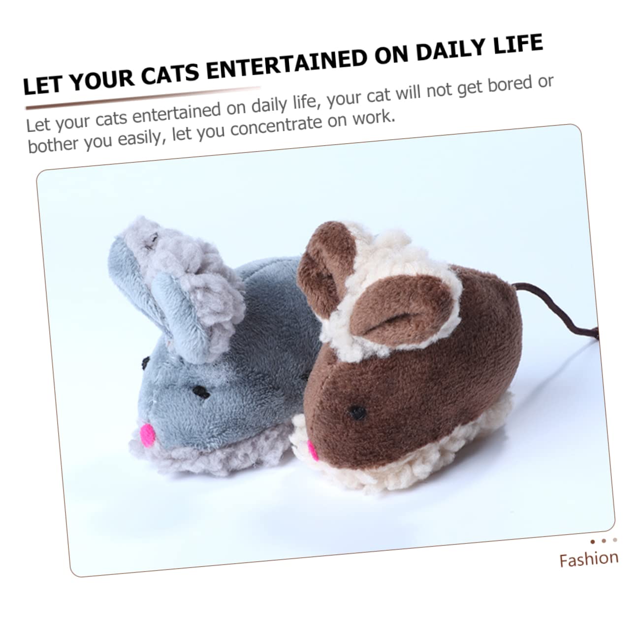POPETPOP 16pièces Jouets pour Chats Forme De Souris Jouets Interactifs pour Chats Intérieur Stimule Instinct De Chasse Favorise Exercice Animaux De Compagnie