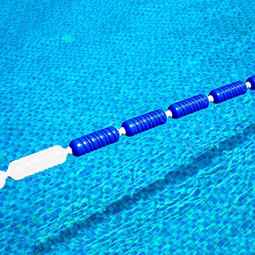 TUOYIBO Swimming Pool Lane Dividers, Safety Float Ro Blue White Buoy Kit for Inground Pool Divide Deep Water & Shallow Beach, 10/20 Ft 24/30/ 33 Feet, with 2 Stainless Hooks 3m