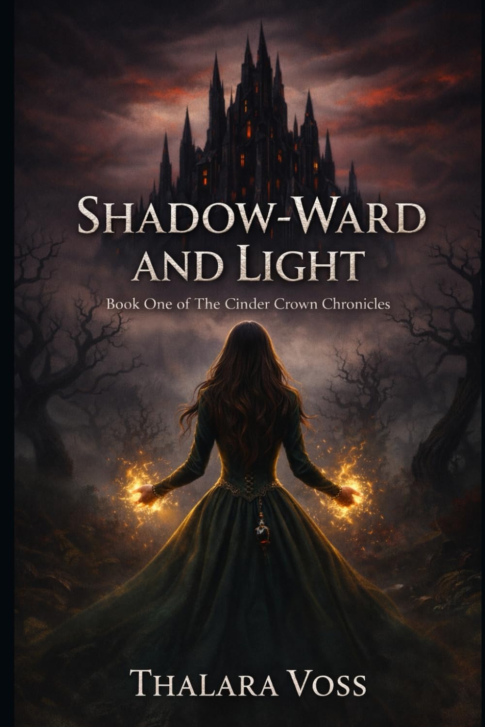 Shadow-Ward and Light: A Dark Fae Romantasy: Forbidden Magic, Deadly Trials, and a Prince Bound to Kill the Girl He's Falling For (The Cinder Crown Chronicles)