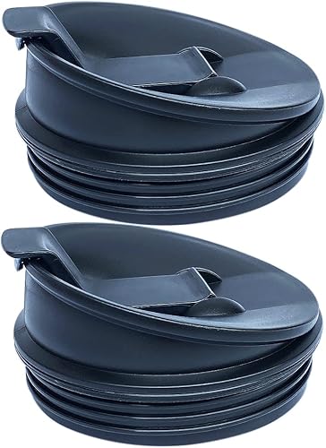 Veterger Tapas de piezas de repuesto, compatibles con tazas para Nutri Ninja Blender Auto iQ BL480 BL482 BL642 NN102 BL682 BL450 BL2013 (2 tapas de