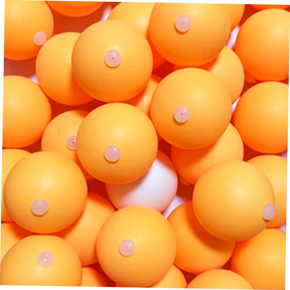 POPETPOP Lot De 60 Balles De Pingpong Blanches Réutilisables En