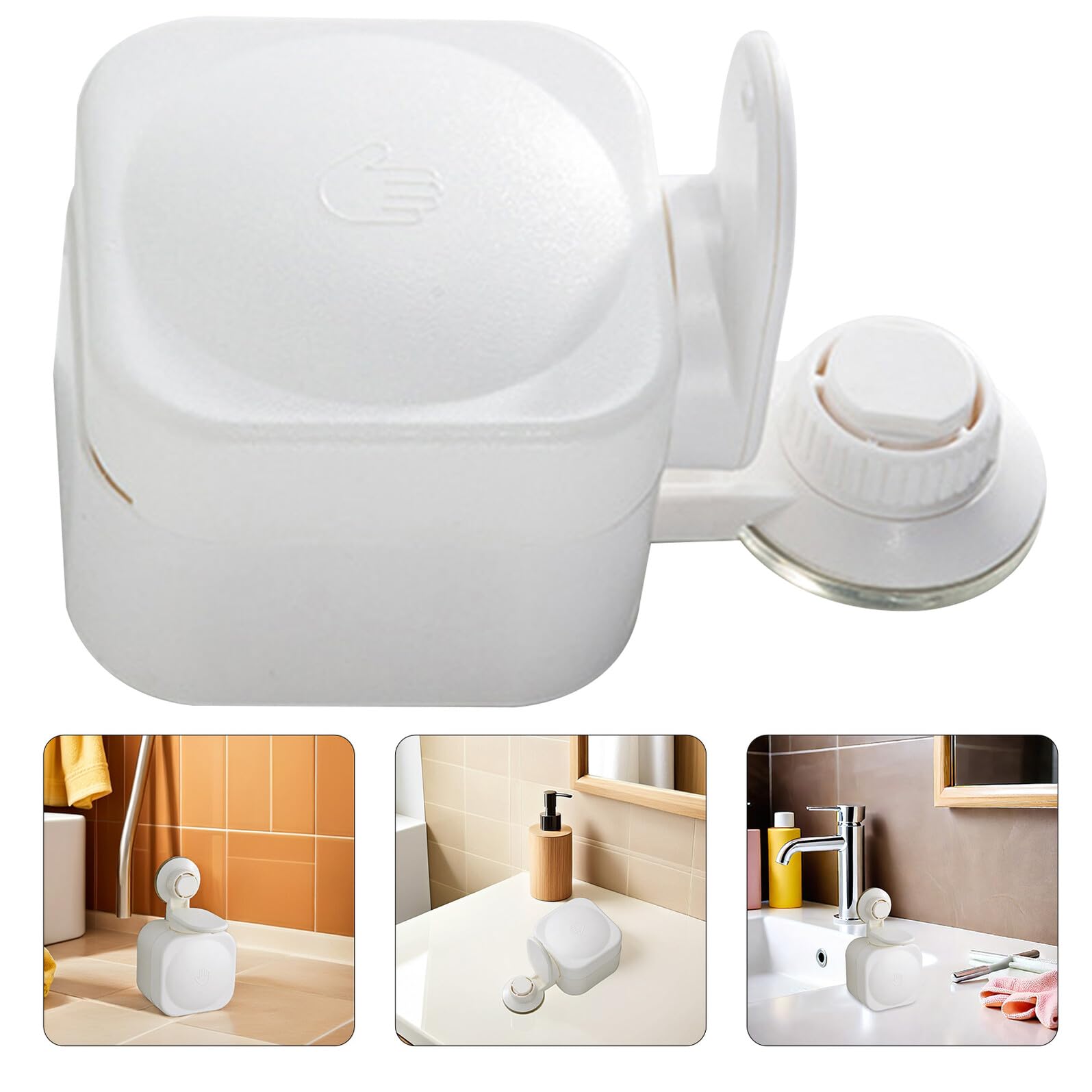 IMIKEYA Dispensador De Jabón De Pared Ventosa para Baño Dispensador De Champú y Acondicionador para Ducha Uso Diario Cocina y Baño