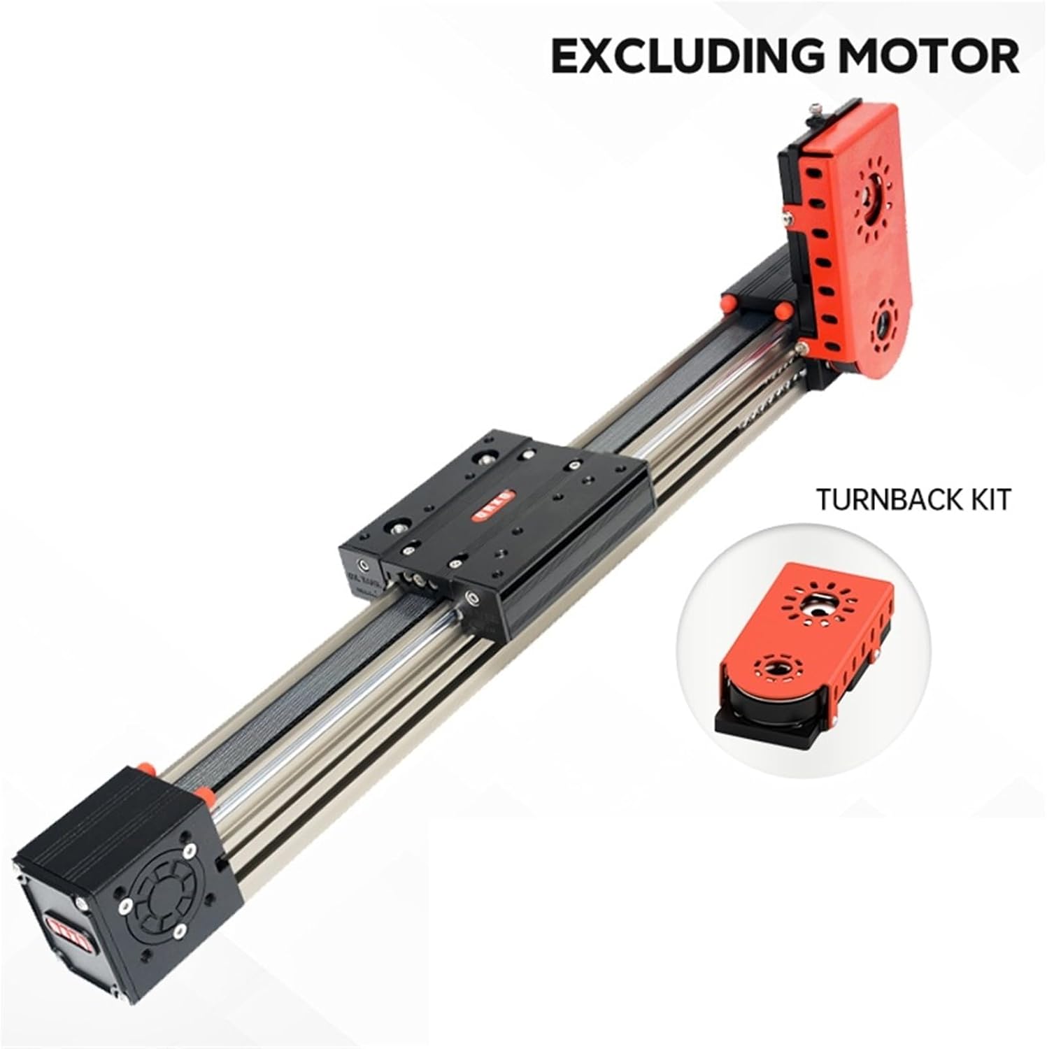 QRXQ RXP30 Linear Motion Actuator Belt Driven Nema 17 Linear Guide Slide Rail 6000mm Stroke Robot Stage Module Linear Rails(Fold Mount No Motor,Other Sizes)