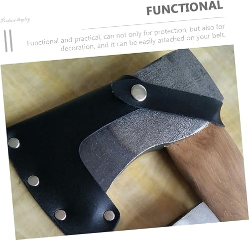 Miniatura 5 de STOBAZA Funda protectora de piel gruesa para hacha para cubiertas para aventuras de camping al aire libre