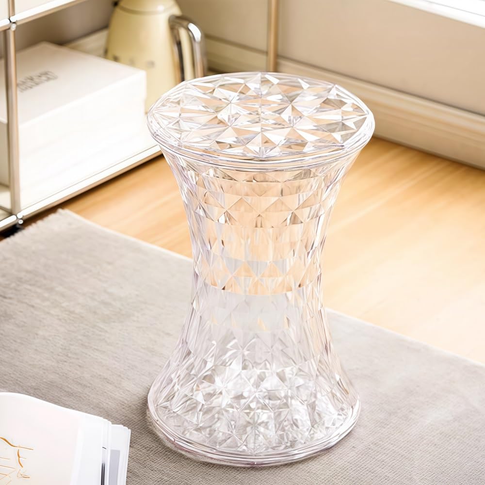Table d'appoint ronde pour chambre et salon moderne avec rangement