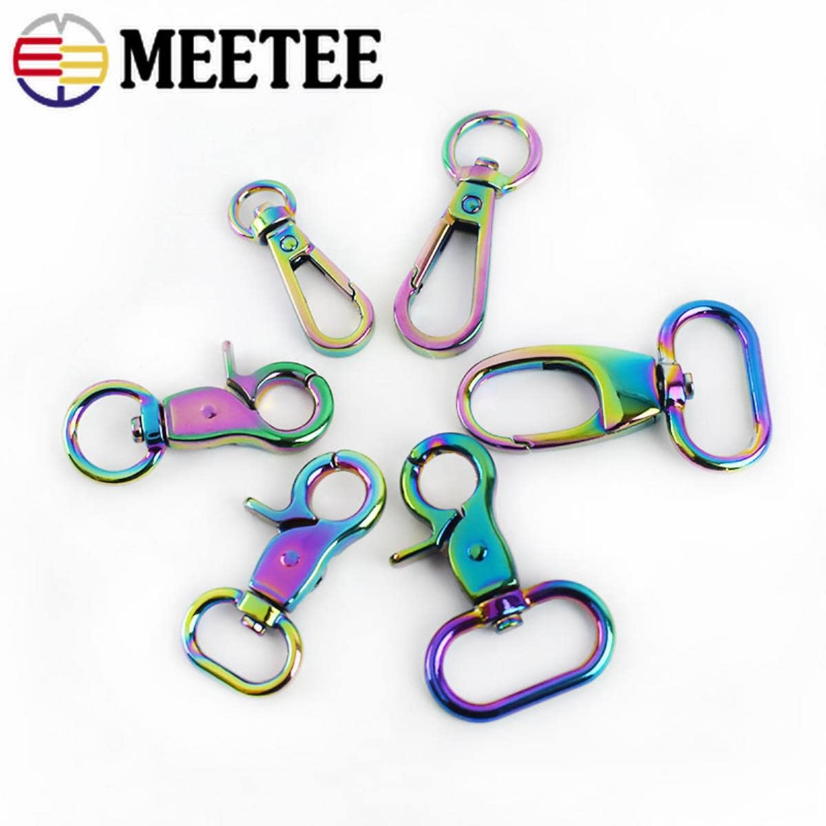 Gancio Diviso Chiavi Lega Zinco Argento Fibbia Aragosta 38 Mm Per Portachiavi - In Lega Di Zinco Argentato, Con Meccanismo A Scatto Fibbia Zincata Argentata - Foto 2