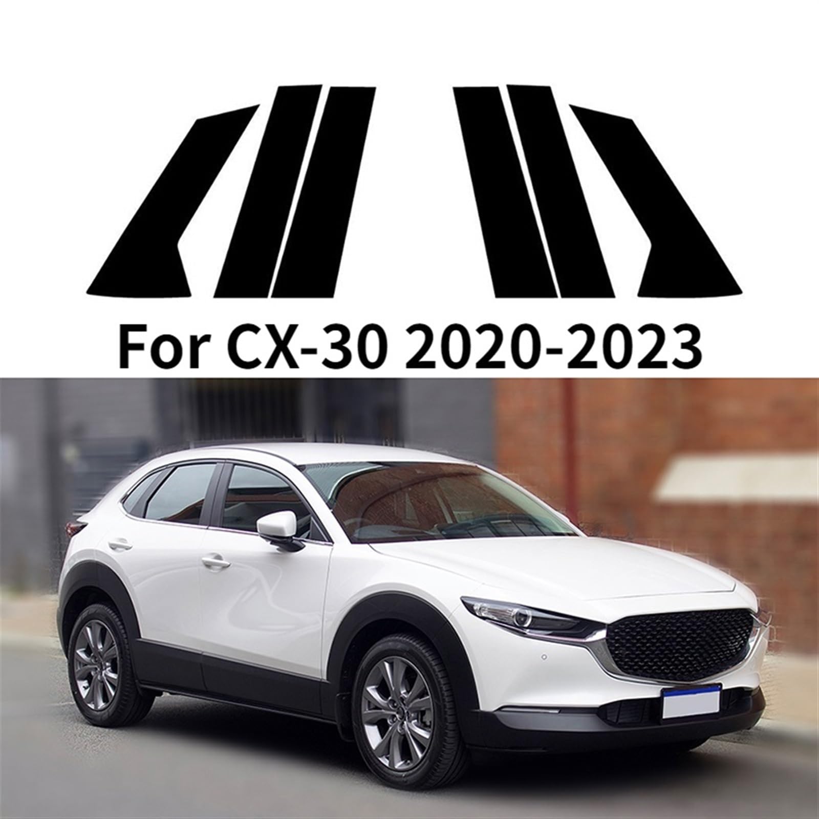 2 X B Säule Aufkleber Auto Für Mazda 3 2 6 Atenza Produktbild-Vorschau 9