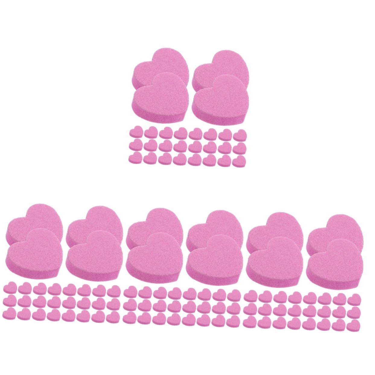 Healeved 200piezas Archivos De Uñas De Doble Cara De Bloques De Pulido Para Manicura Herramienta De Lijado y Lavable Color Rosa Para Uñas y Acrílicas