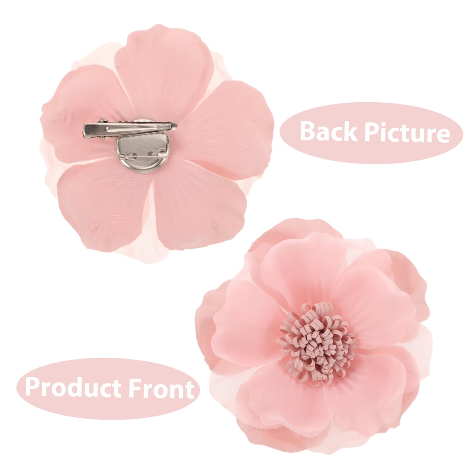 Broche con Forma de Rosa de té, Clip de Flor de Gasa, Moderno, Resistente a la decoloración, para Mujer.
