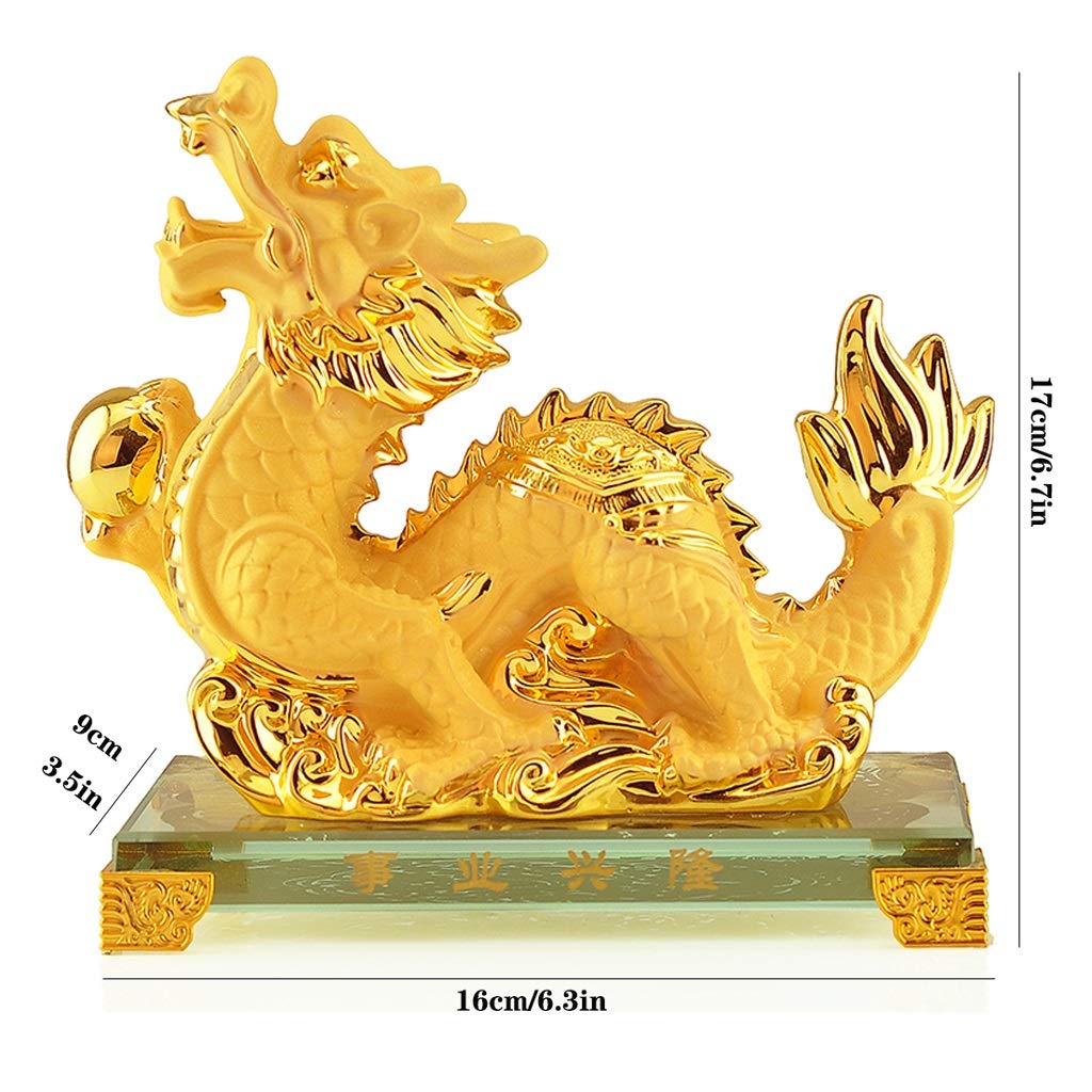 Statua cinese del feng shui scultura Feng Shui Kylin Ricchezza Prosperità Statua Decorazione della casa Regalo, Attira ricchezza e buona fortuna Feng Shui Decor Artigianato Accessori per la casa Sta