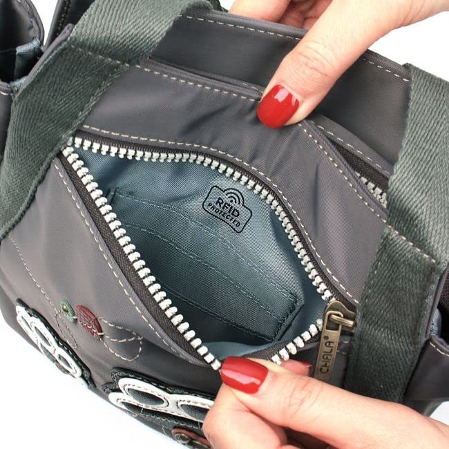 Chala RFID Protected Mini Carryall Nylon Bag with Long Strap/Messenger Bag4