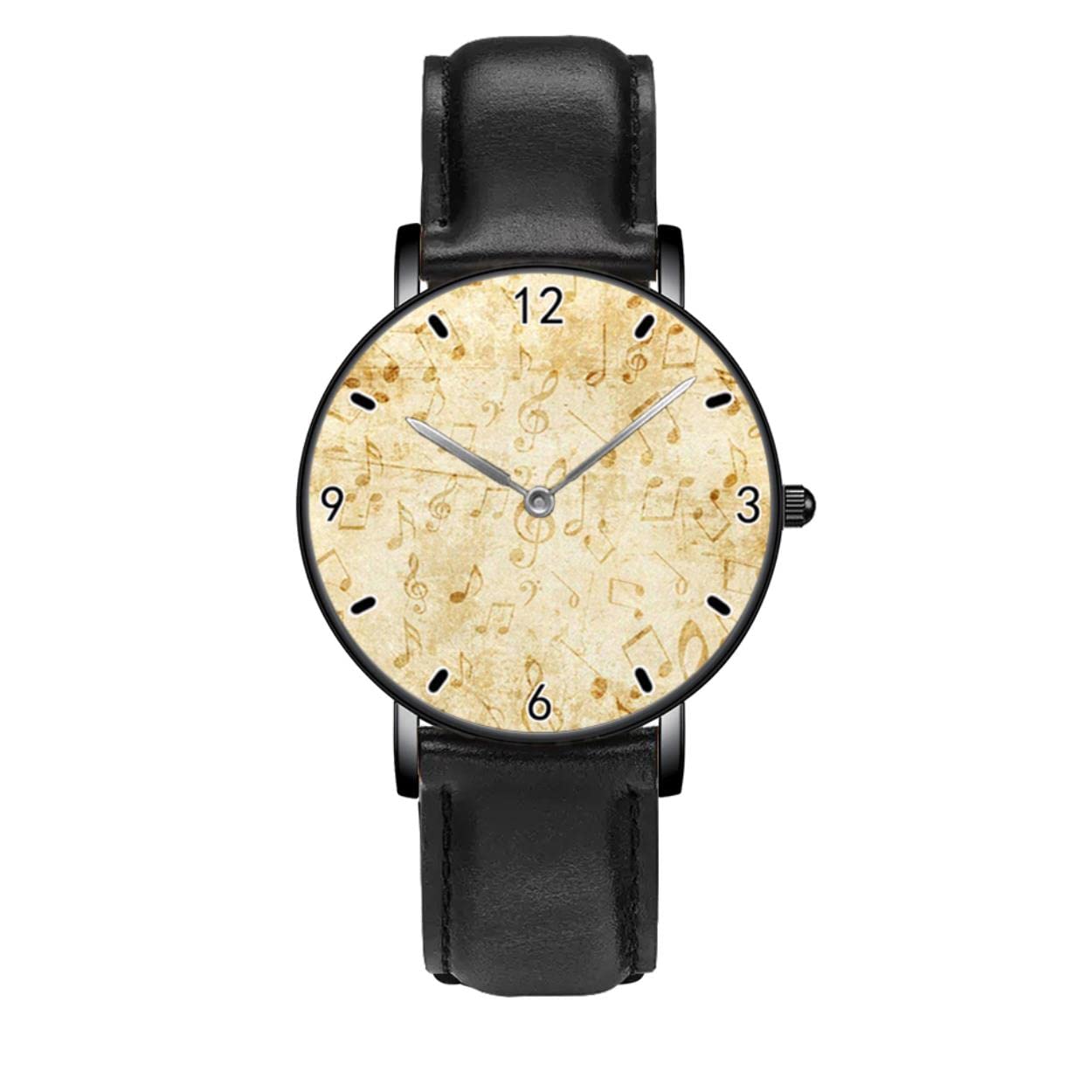 GenericVintage Music Notes Personality Business Casual Wrist Watches Men Women Quartz Analog Wrist Watches