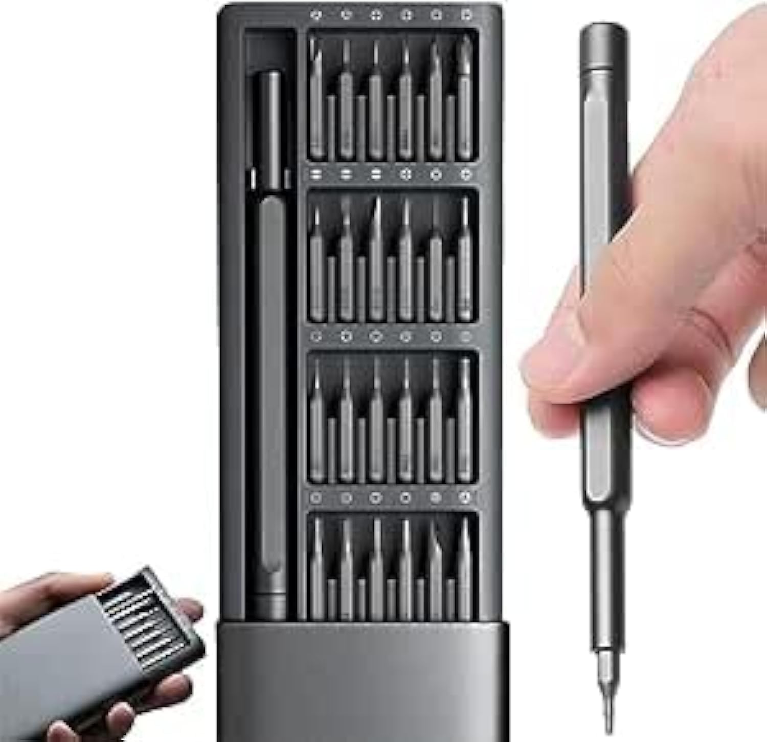 Luksyol CAZADORA Precision Screwdriver Set: Your Ultimate Professional Multi-Function Magnetic Repair Computer Tool Kit Compatible with Laptop, iPhone, Android, and More (24-in-1)