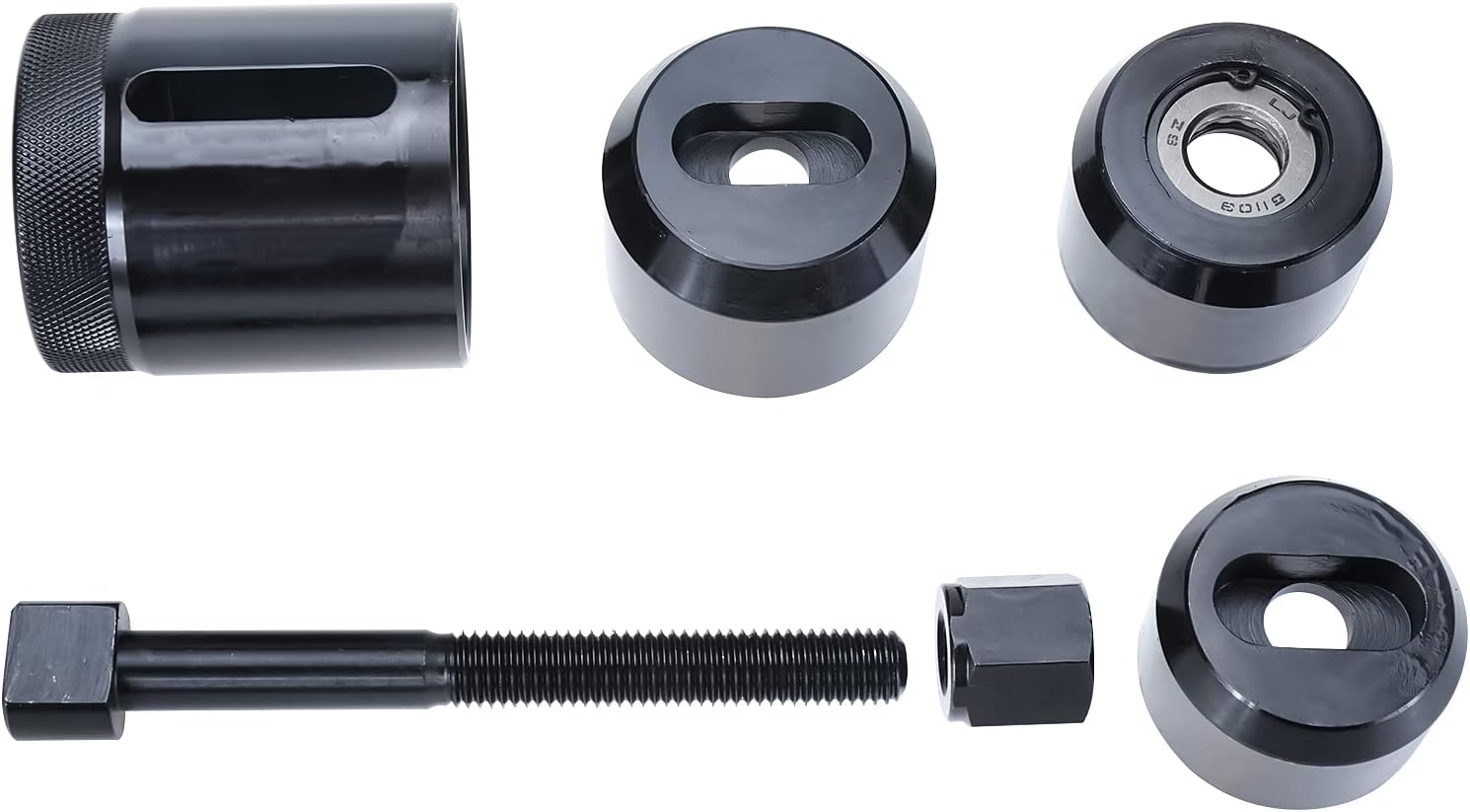 5 PCS Bushing Remover/Installer Kit, Rear Ball Joint and Bushing Tool, Compatible with BMW E38 E39 E52 E53 E60 E61 E63 E64 E65 E66 E67 E70