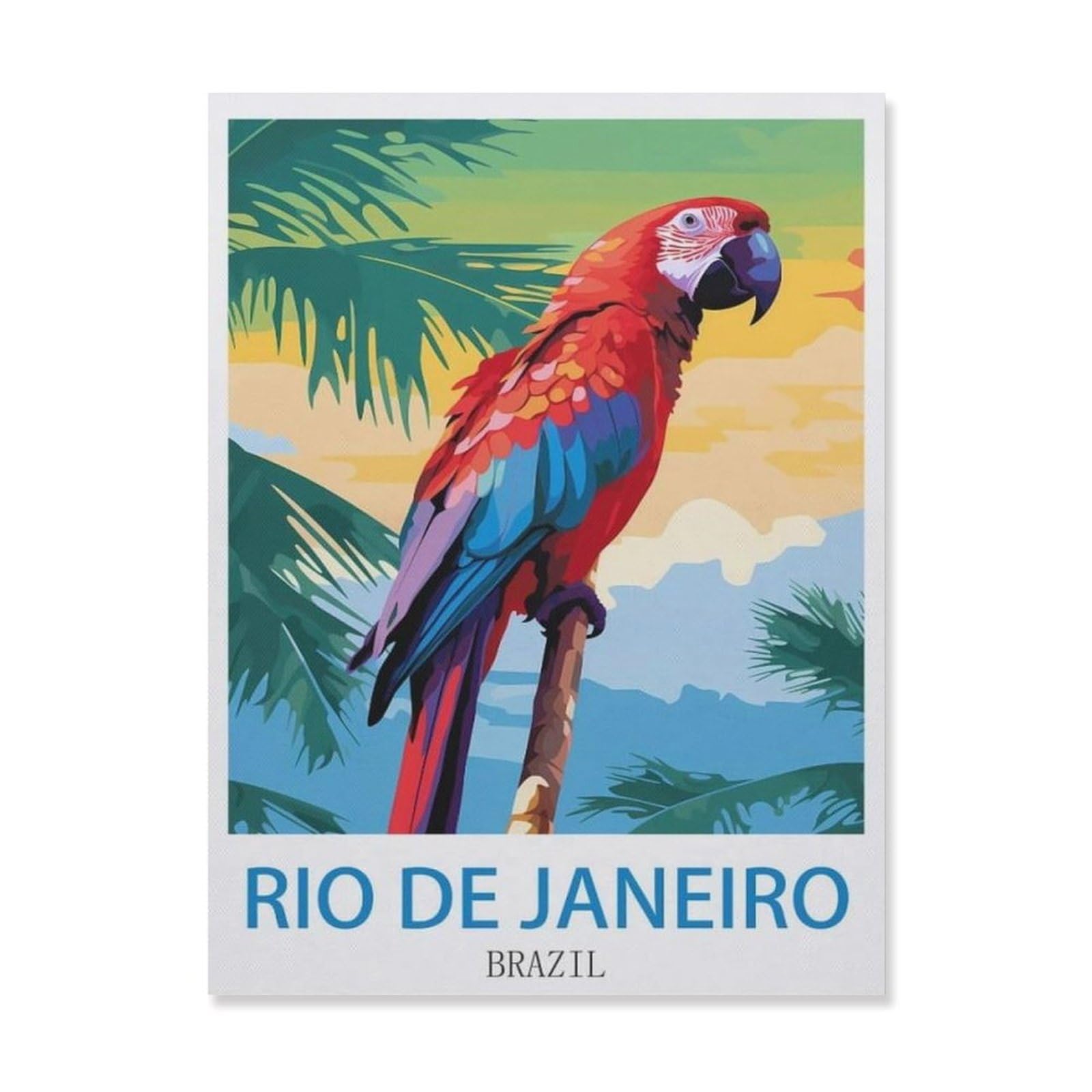 Rio De Janeiro Brazil，Tin Sign Vintage Retro Man Cave Bar Pub Shed Novelty Gift Aluminium Metal Tin Wall Décor Sign(20x30cm）8x12 inch-EG60