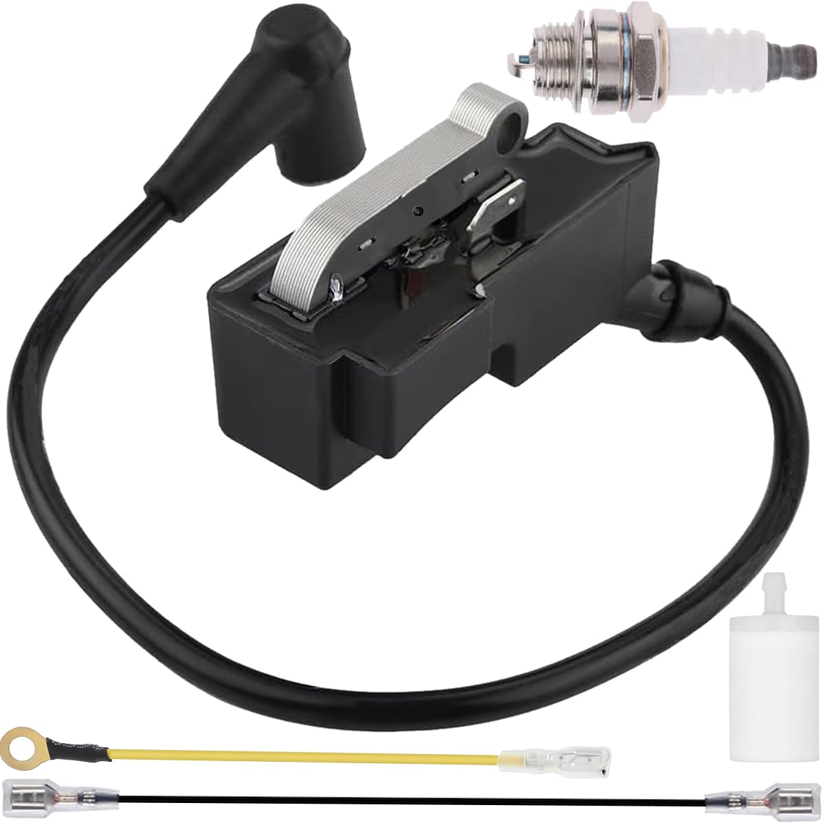 ZAMDOE 544047001 Modulo Bobina di accensione per Husqvarna 390 385 375 372 371 XP 365 362 359 357 353 351 350 346 345 340 338 339 455 460 461 Parti per Motosega Sostituisce 537 16 22-04, 5440471-01