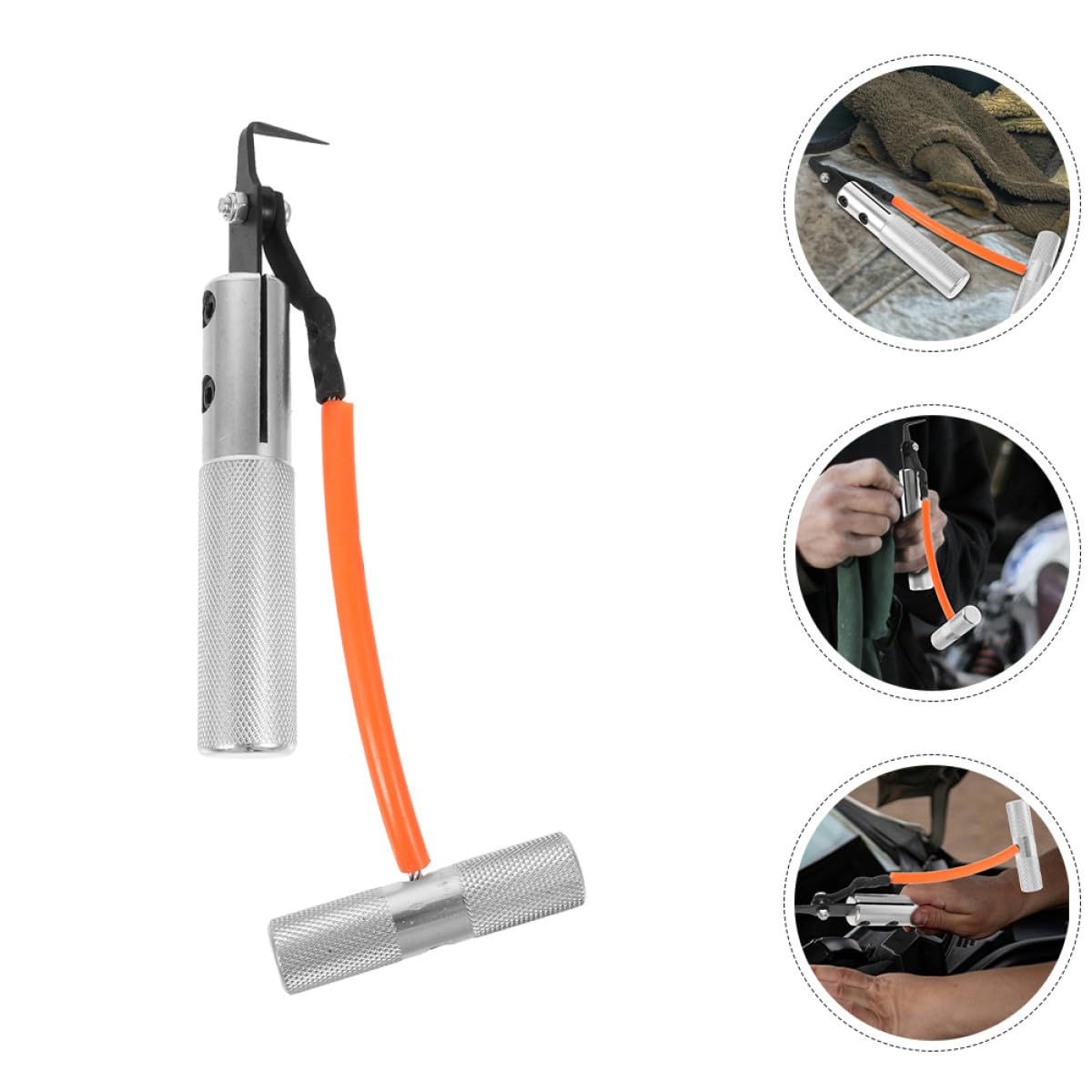 VALICLUD Outil de Démontage de Pare-Brise Automobile 2 Pièces, Outil de Découpe du Verre Robuste Compatible Divers Véhicules, Accessoire Professionnel pour Réparation et Remplacement