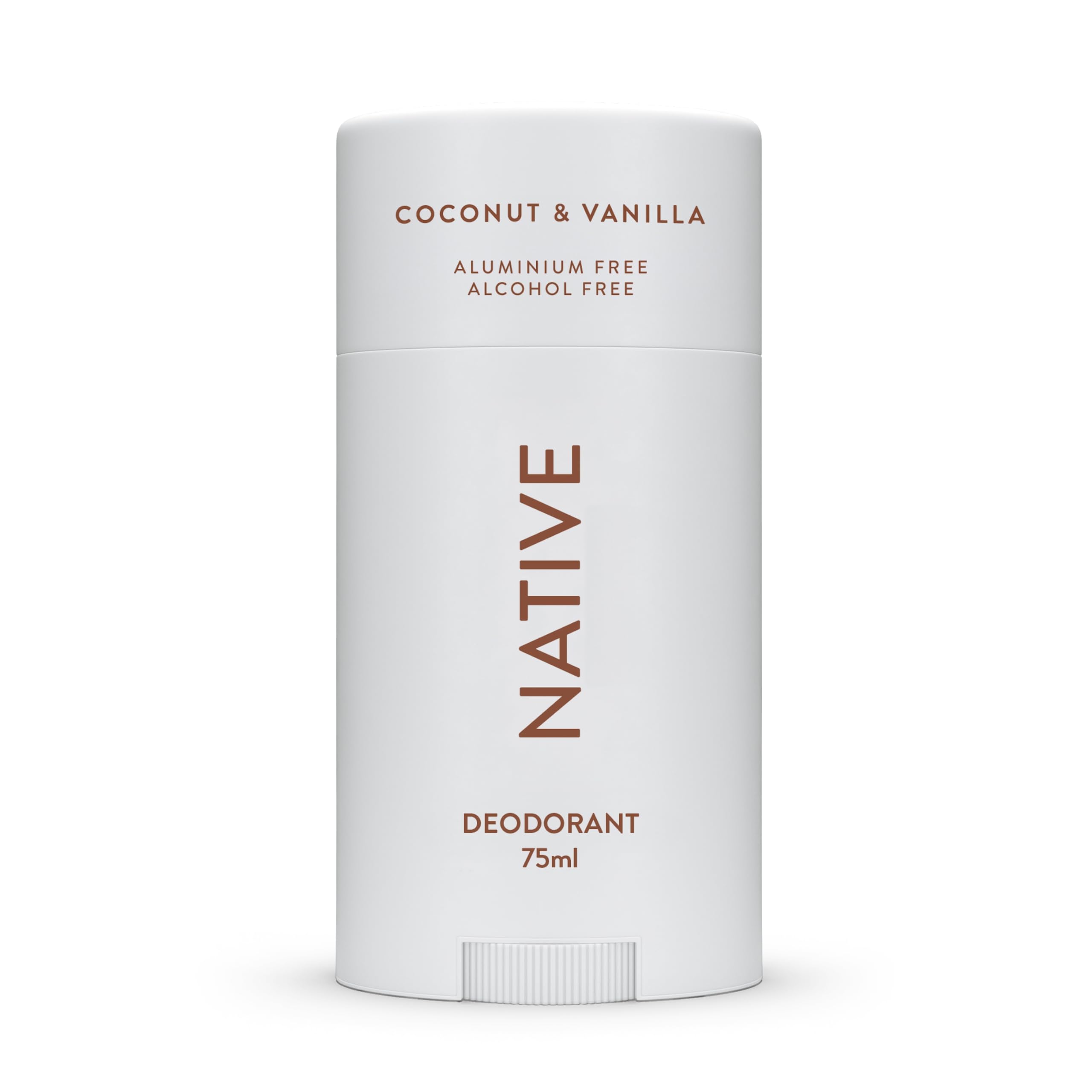 Native Deodorant für Frauen & Männer - Alkohol- & Aluminiumfrei - Kokosnuss- & Vanille-Duft - Mit natürlichen Inhaltsstoffen aus Sheabutter, Kokosöl & Natron - 72 Stunden Schutz vor Geruch (75 ml)