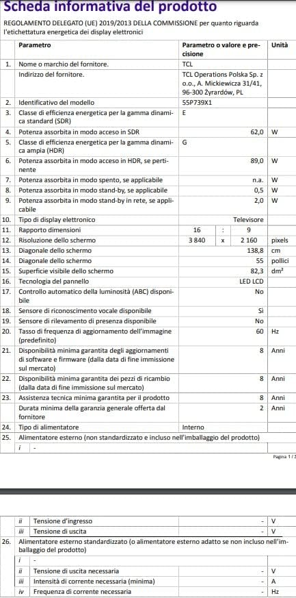 TCL 55P739, TV 55”, 4K Ultra HD HDR, Google TV, design senza bordi, Game Master, Dolby Vision Atmos, Controllo Vocale hands-free, compatibile con Assistente Google Alexa TCL 55P739, TV 55”, 4K Ultra HD HDR, Google TV, design senza bordi, Game Master, Dolby Vision Atmos, Controllo Vocale hands-free, compatibile con Assistente Google Alexa