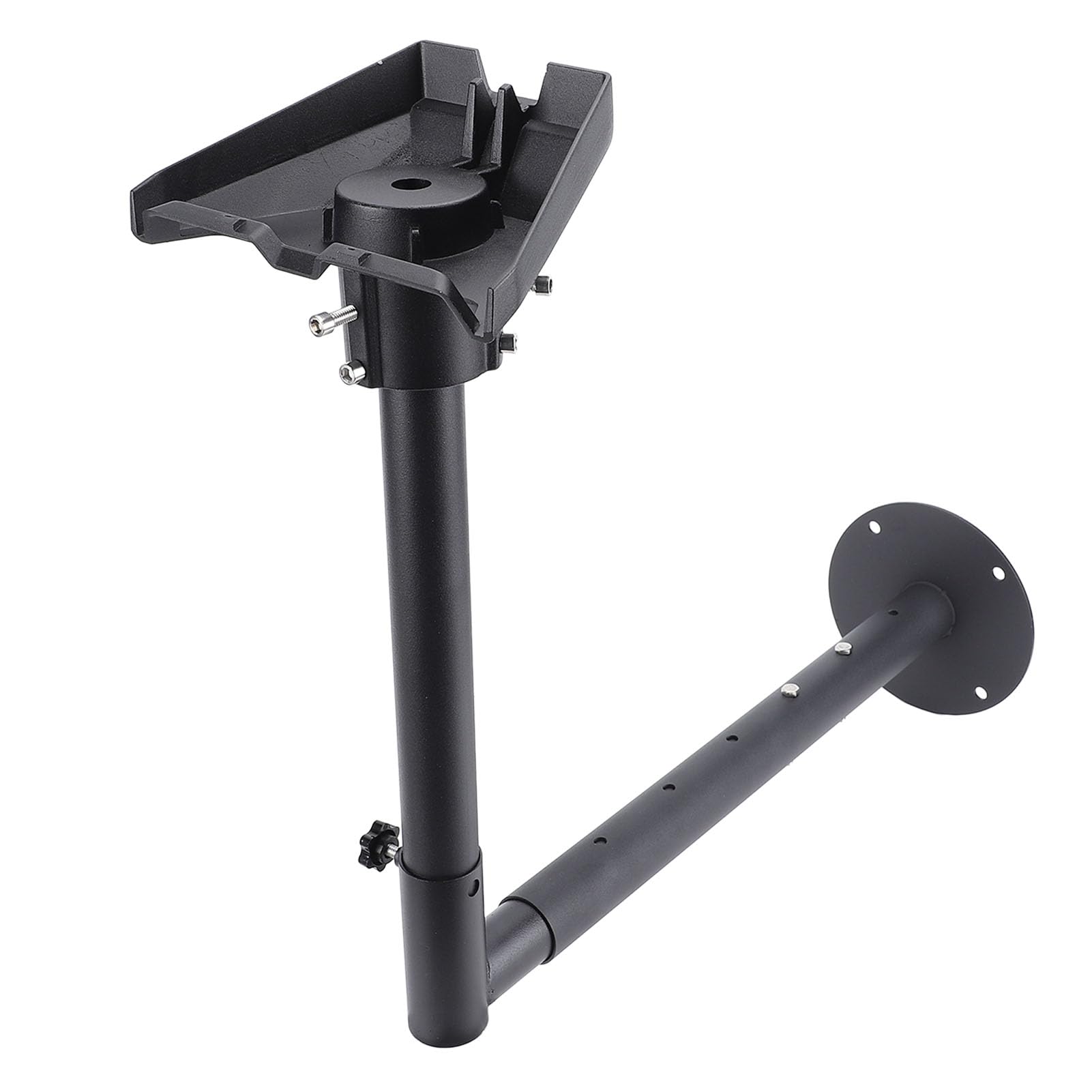 Kit de Montage Réglable, Support de Poteau Robuste avec Adaptateur de Tuyau, Support Mural Satellite Rectangulaire pour Antenne V4