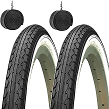 Kenda 2 tyres 24 x 1.75 cm (47-507) + rooms Graziella City Bike Children's Road Tyres Bianconero