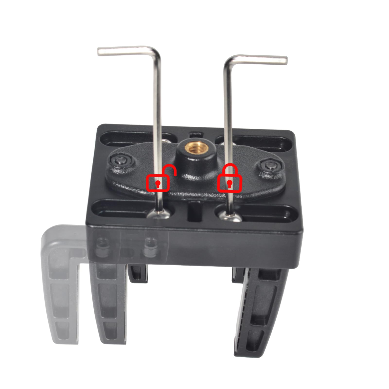 Support de Fixation Amovible pour Radio CB et Ham, Ventouse Robuste pour Tableau de Bord ou Pare-Brise