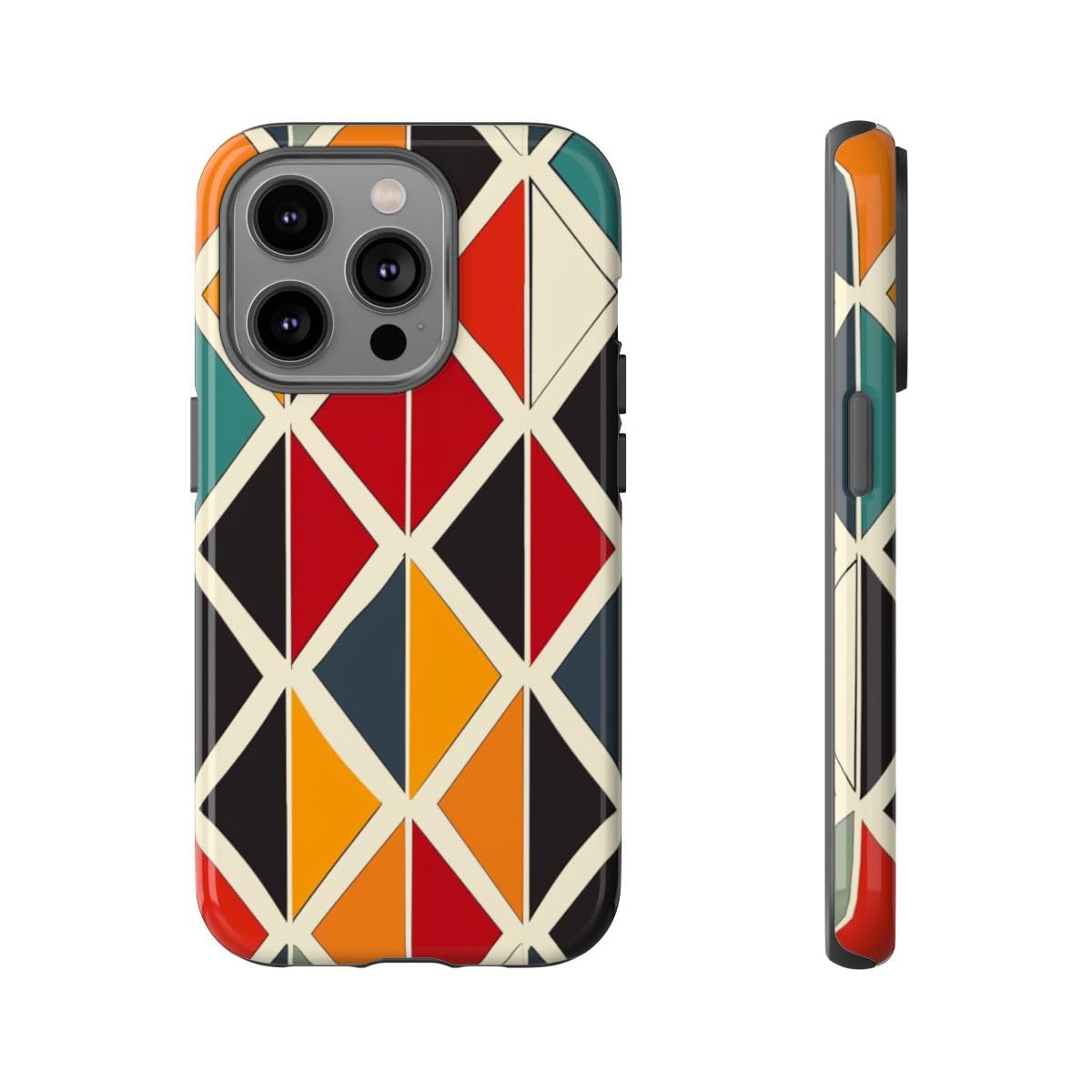 Coque iPhone 14 Pro orange colorée pour un style urbain unique